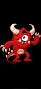 One eyed red monster 