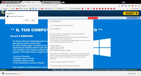 Italian Fake Security Warning Alert voice from ad.fly's ads