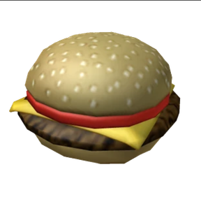 the Cheezburger gear from Roblox