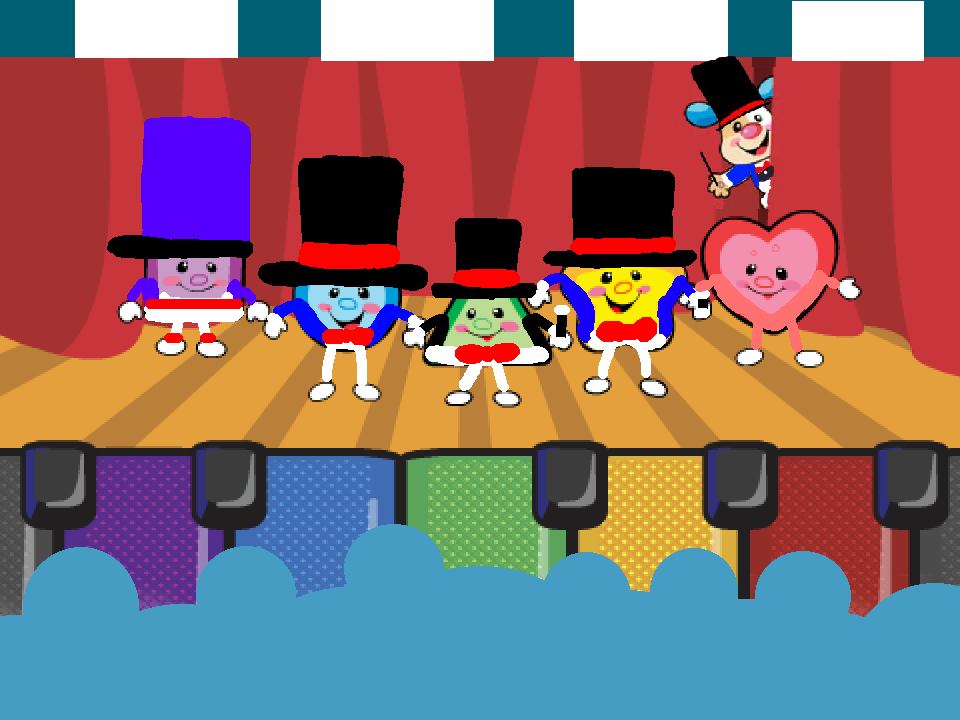 the circus performer shapes and colors and puppy the ringmaster music show