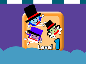 Purple square khan the world’s tallest man blue circle Nikolai the shortest man on earth and green triangle Chuckie the magician