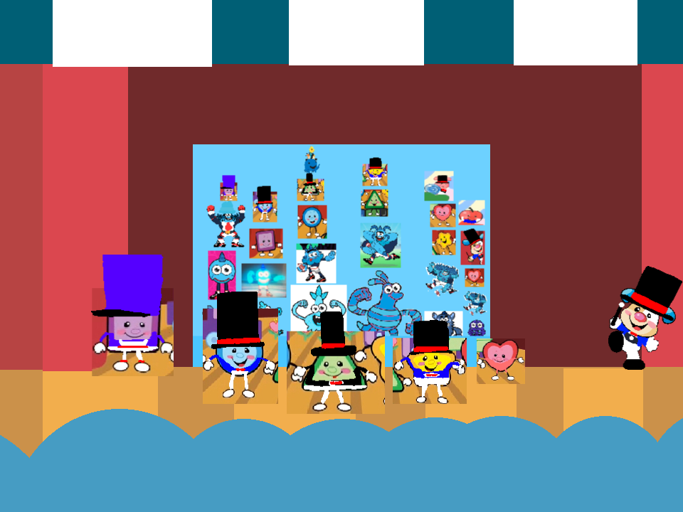 The performer shapes and puppy the ringmaster