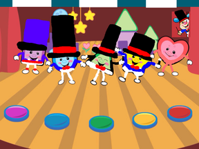 The performer shapes and Puppy the ringmaster