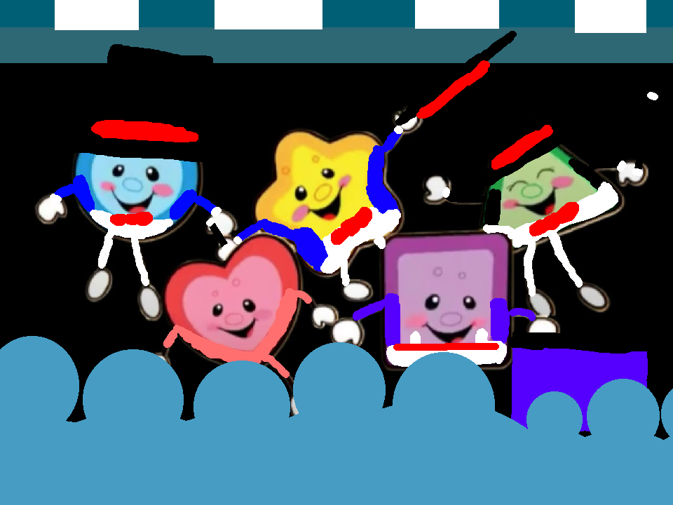The performer shapes