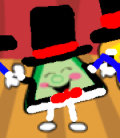 Green triangle! Chuckie the magician