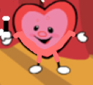 Red heart! Stu the flying acrobat