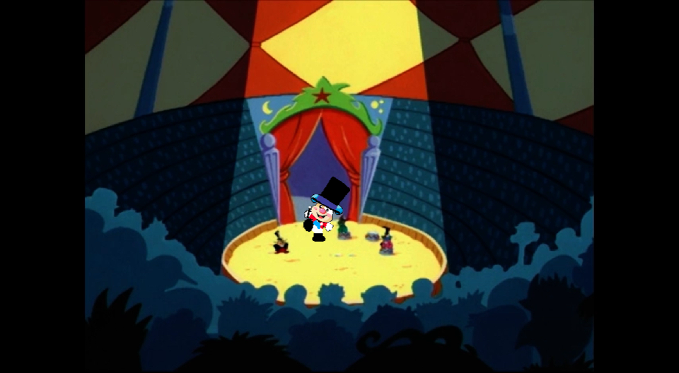 Puppy the circus ringmaster