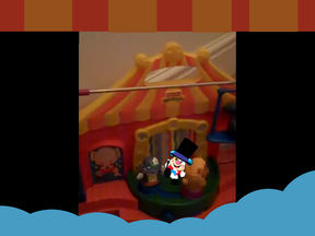 Puppy the circus ringmaster