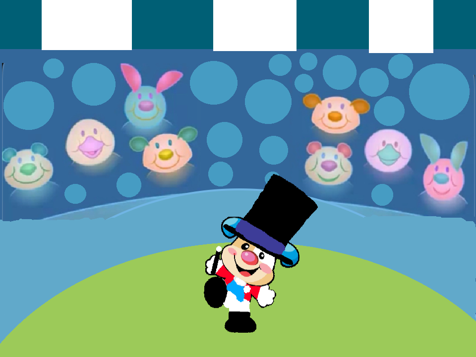 Puppy the circus ringmaster