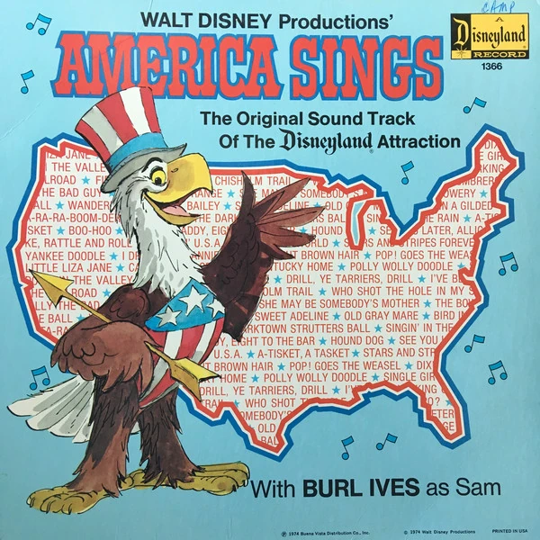 Sam The Eagle (Disneyland attraction America Sings 1974-1988)(Dubbed by Burl Ives)