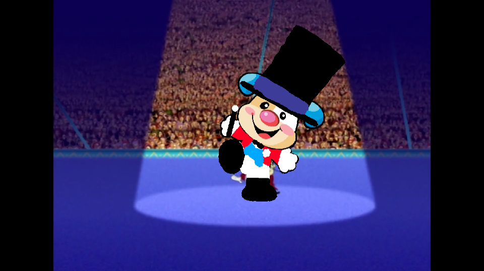 Puppy the circus ringmaster