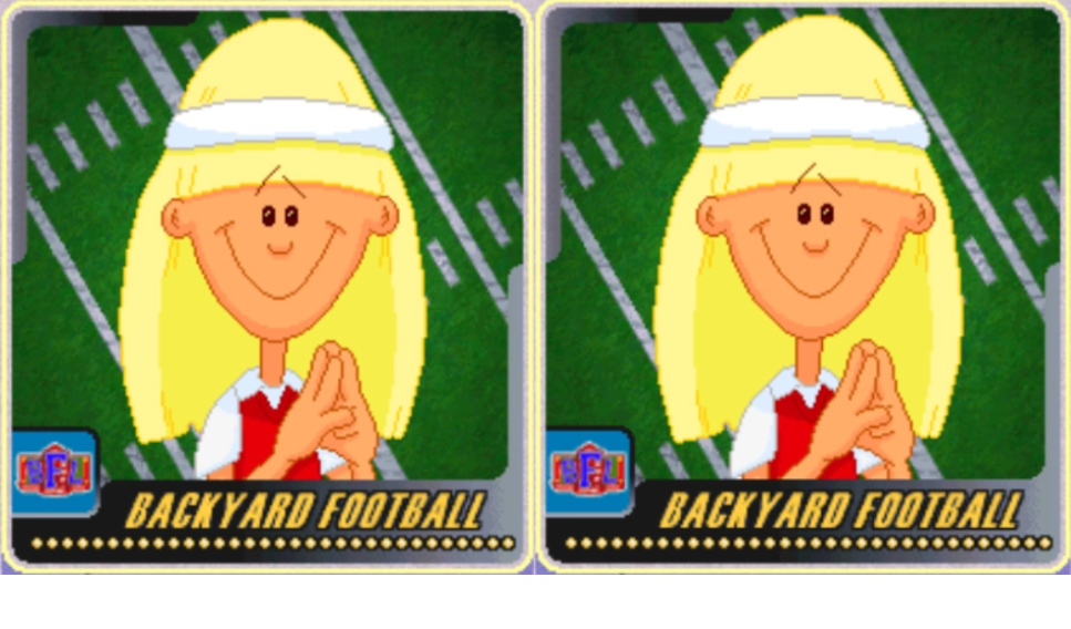 Ashley and Sidney Webber (Backyard Football 1999 and 2002; Cathy Faulkner)