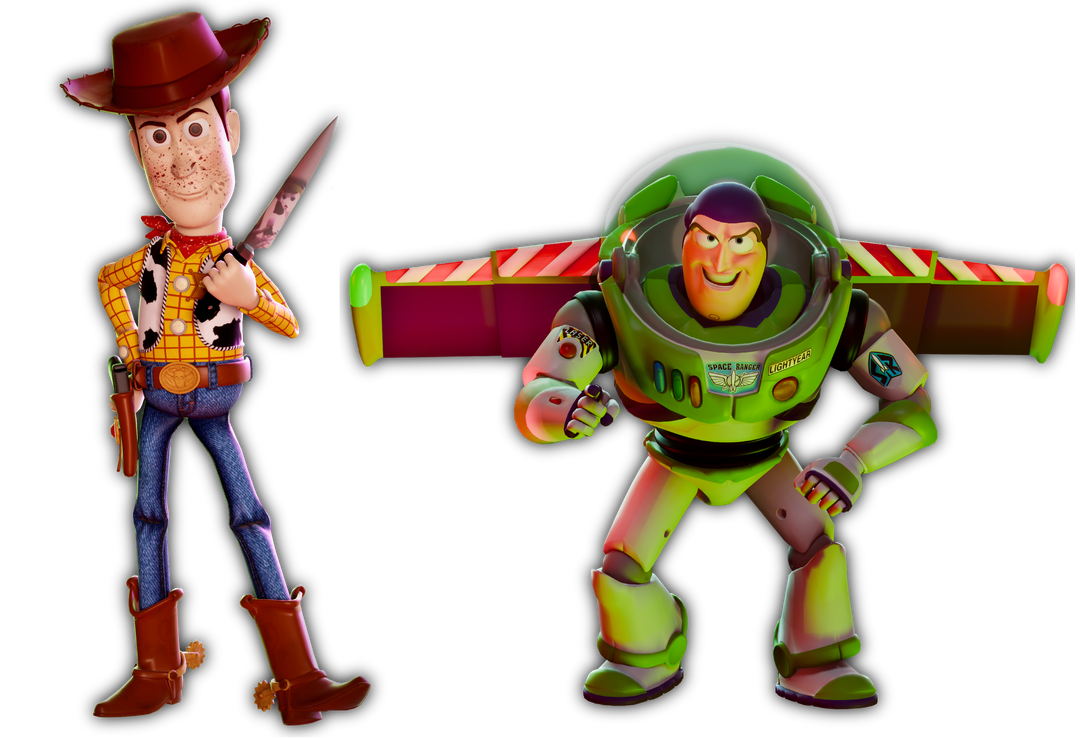 Cursed Woody + Cursed Buzz Lightyear (Aaron Fraser Nash)