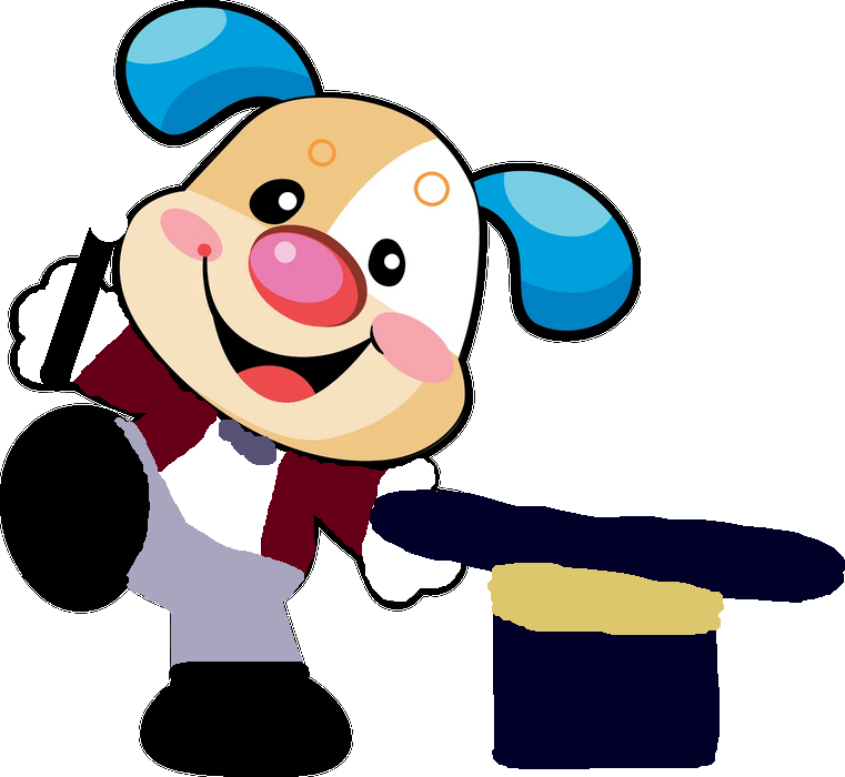 Puppy the circus ringmaster