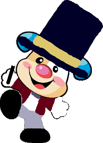 Puppy the circus ringmaster