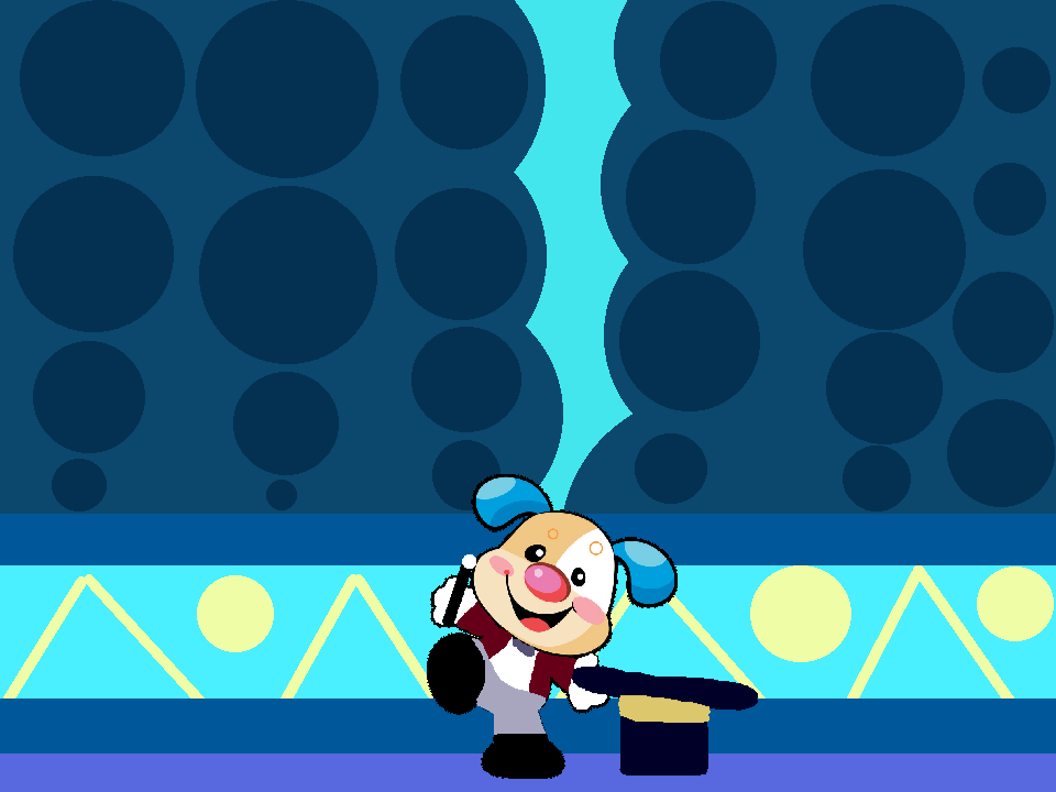 Puppy the circus ringmaster