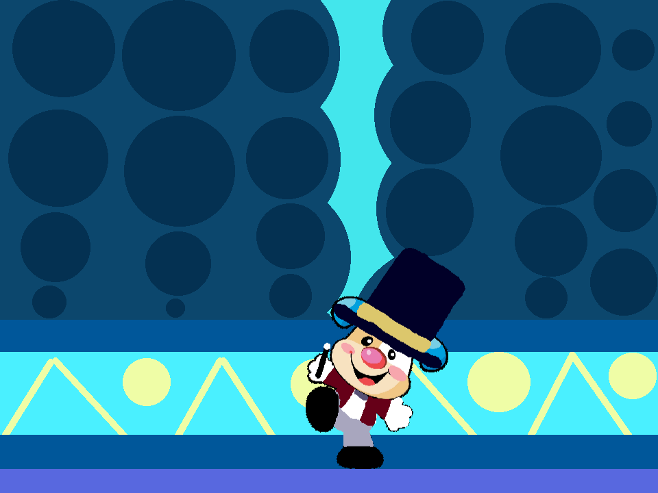 Puppy the circus ringmaster