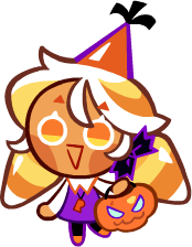 Candy corn cookie