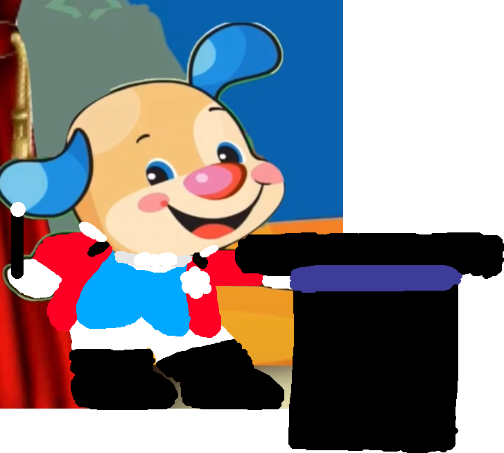 Puppy the circus ringmaster
