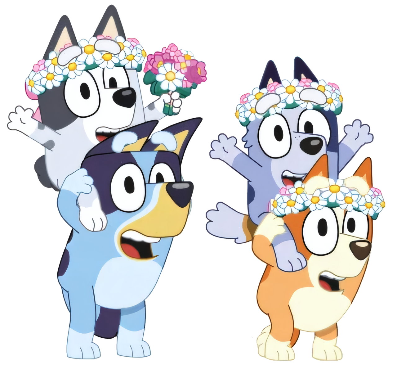 The Heeler Girls ( Bluey Heeler,Bingo Heeler,Muffin Heeler,Socks Heeler) Better Version 