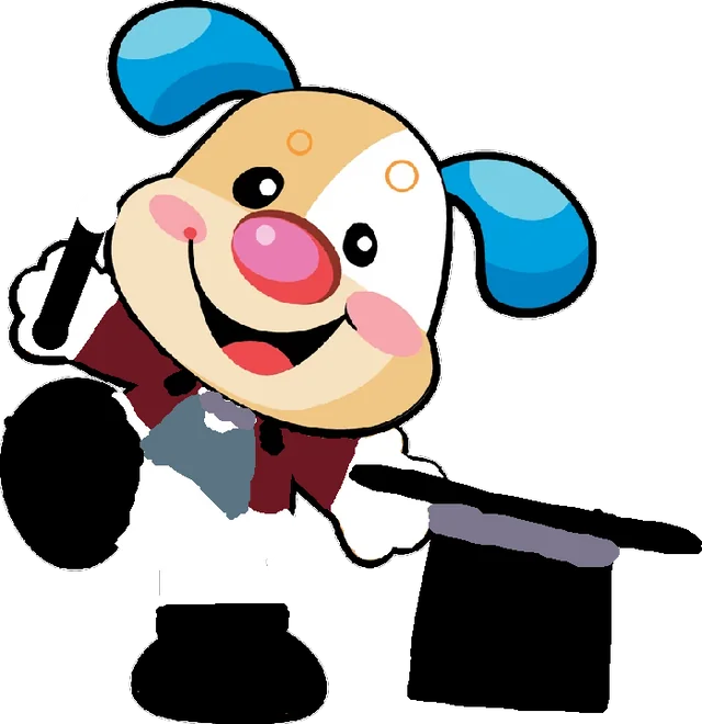Puppy the circus ringmaster