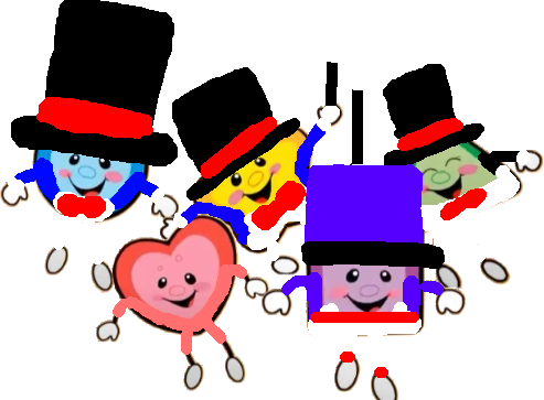 The five performer shapes