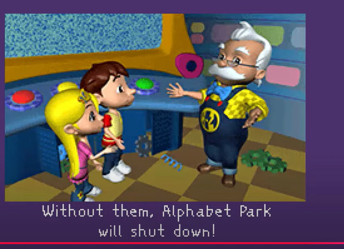 Grandpa (Alphabet Park Adventure) (VTech V.Smile)