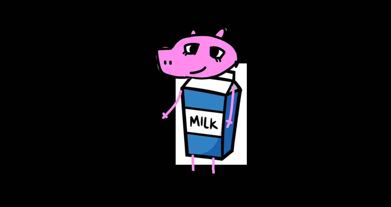 milk pig