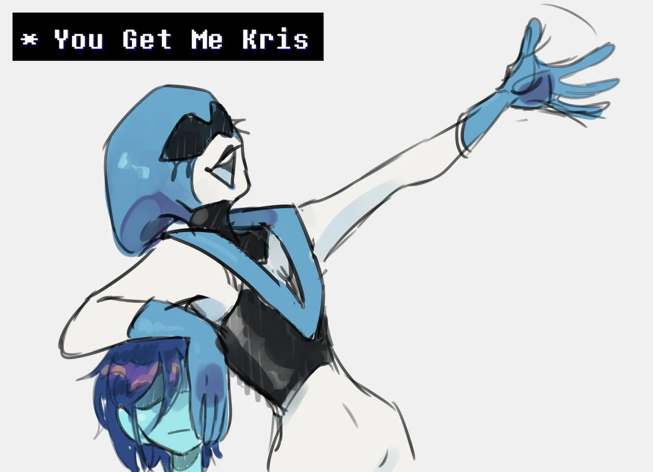 Queen - deltarune - kris! Get the banana!! (+12)