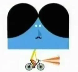 Bicycling Frenchman (Nickelodeon Big Heads)