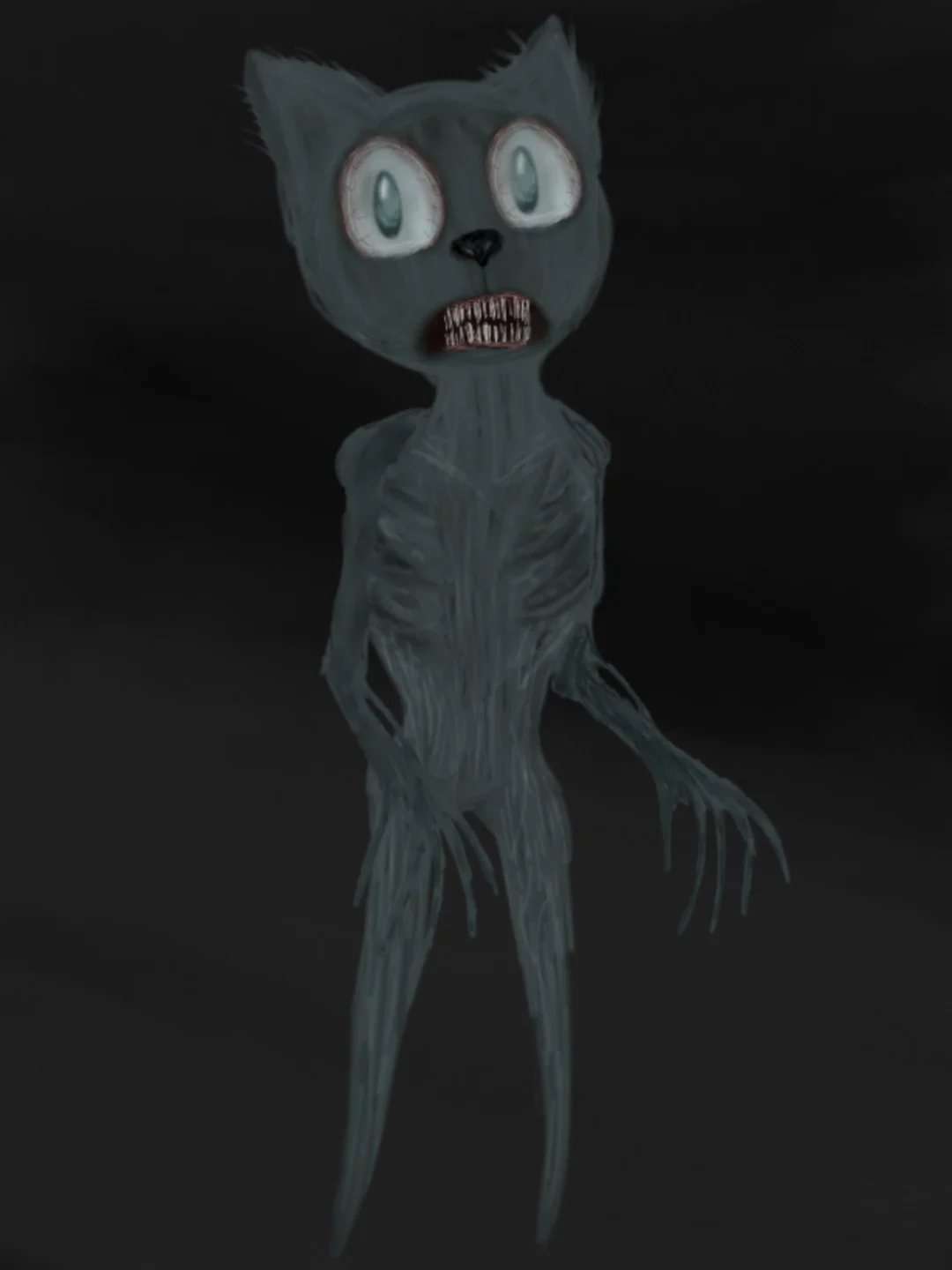 Sad Cartoon Cat 