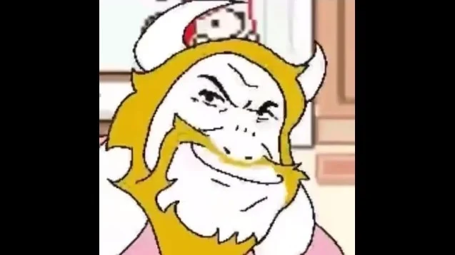 Asgore (Asgore runs over dess-meme)