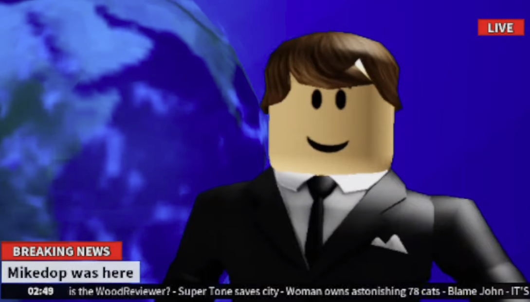 the bloxburg news guy roblox