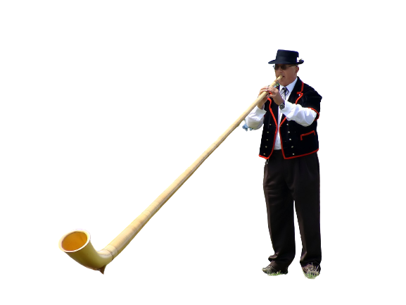 literally an alphorn