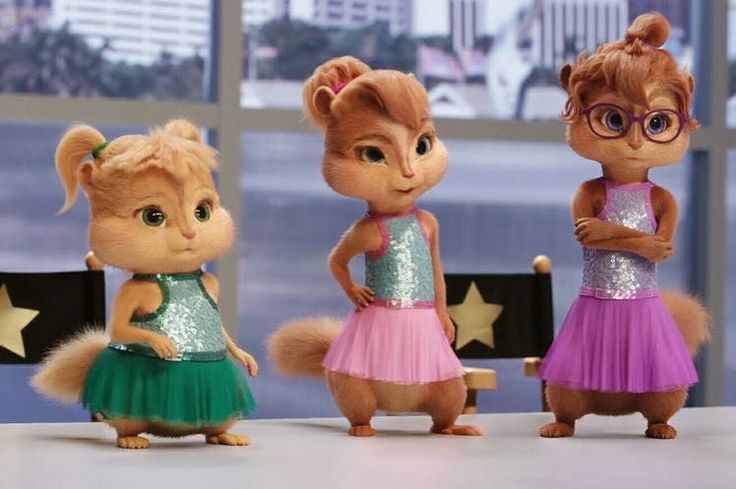 The Chipettes From "Alvin & The Chipmunks" Each