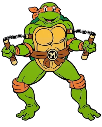 Michelangelo (Townsend Coleman) (TMNT 1987, Nickelodeon All-Star Brawl)