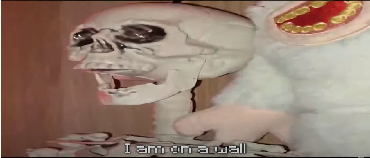 Wall Skeleton (Stuck Inside Verse Meme)