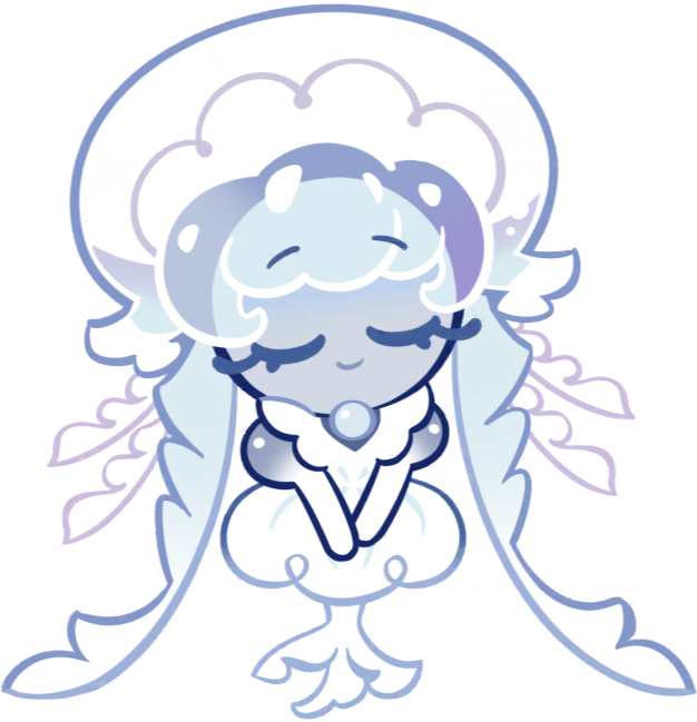 frilled jellyfish cookie