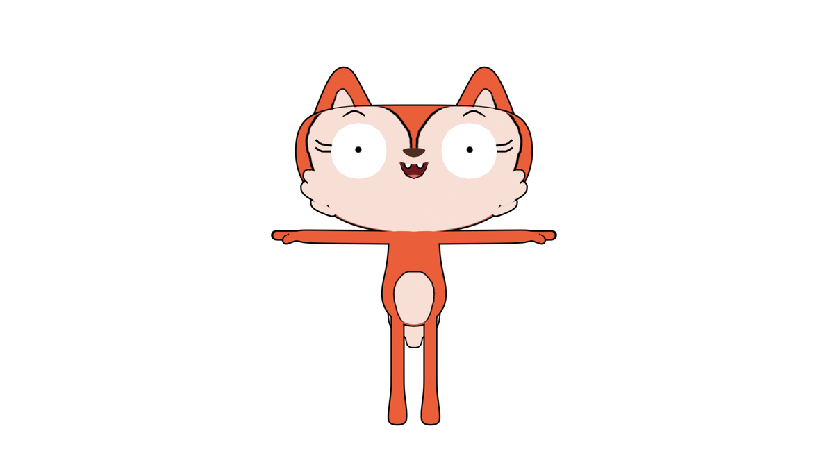 Candle Fox 3d model (blender)