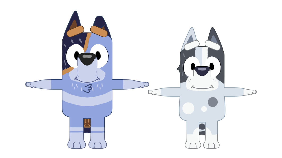 Stripe and Trixie 3d model (blender)