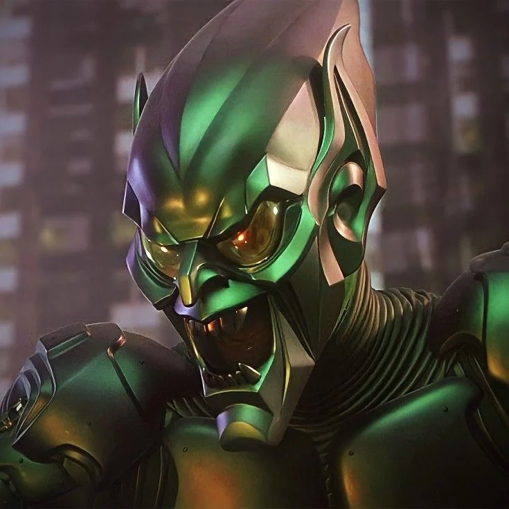 Duende verde-Green Goblin-Jesse Conde Pedrero Pérez(William Dafoe)-Norman Osborn-Ucm-Mcu-Hombre araña-Spiderman 1 2 3-Spider man-Marvel Comics live action-Pelicula-Peliculas en Vida real-Sam raimi (Latin Americ-American Spanish Dub-Español latino)