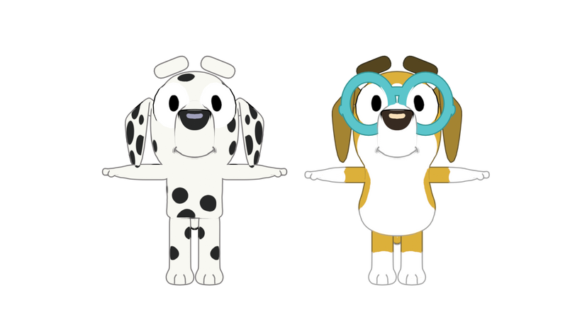 Chloe and Honey 3d model (Blender)