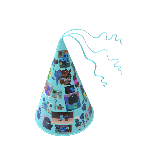 Ansi's Birthday Hat (3D Model)