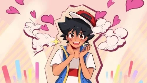 Ash Ketchum impression but I’m singing in his voice
