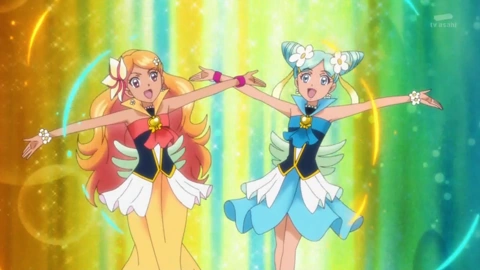 Cure Wave And Cure Sunset (Happiness Charge Pretty Cure)