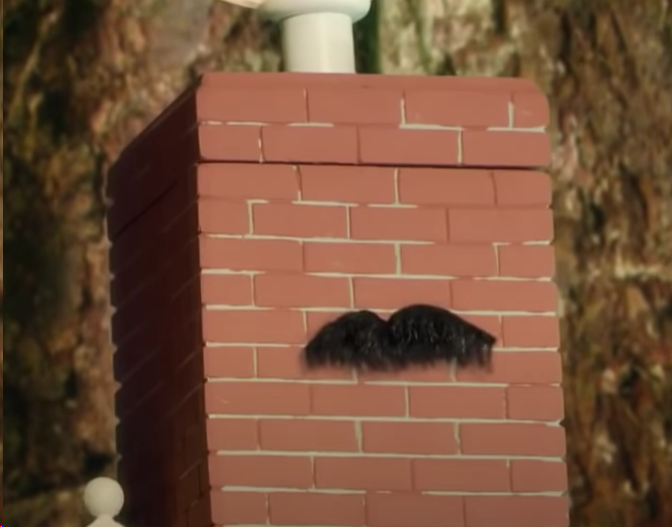 Mr Pontipine's moustache