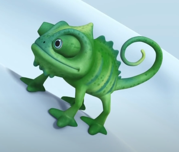 Curtis the chameleon (Wissper)