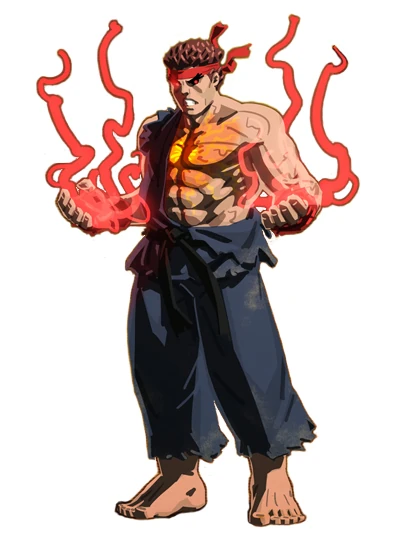 Evil Ryu [Street Fighter Series] (English Voice)