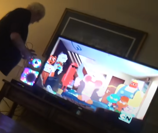 ANGRY GRANDPA DESTROYS HDTV VOICE!