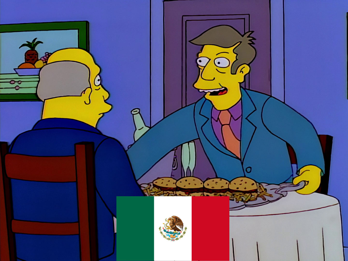 Steamed Hams it's the entire moment but in Latin American Spanish